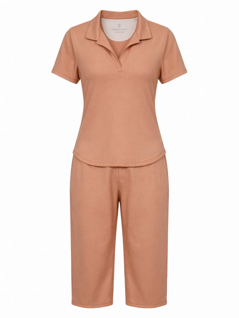 Tommy Bahama Women's Polo Shirt M Orange Short Sleeve Recycled Polyester
